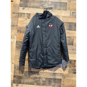 Adidas Stadium Parka- Black- Men Size S